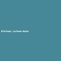 Kleines Leinen-Auto