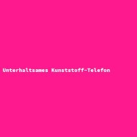 Unterhaltsames Kunststoff-Telefon