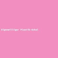 Eigenwilliger Plastik-Schal