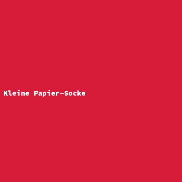 Kleine Papier-Socke