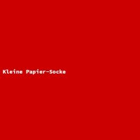 Kleine Papier-Socke