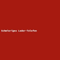 Schmieriges Leder-Telefon