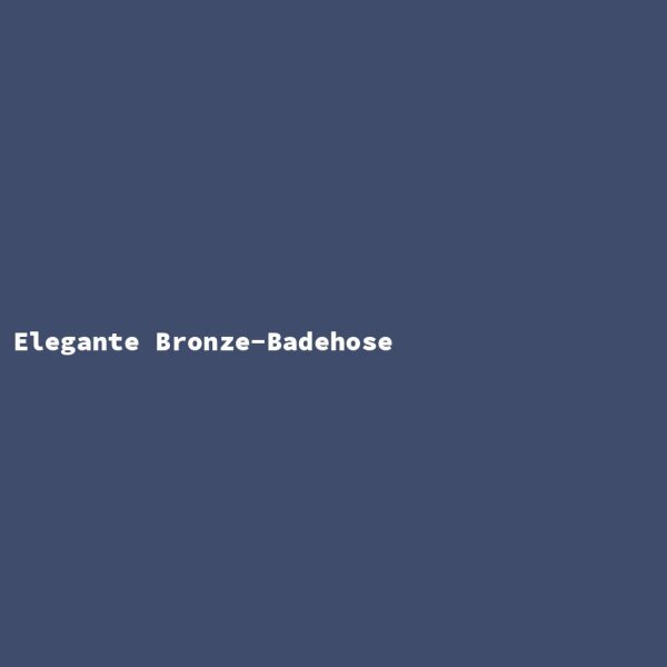 Elegante Bronze-Badehose