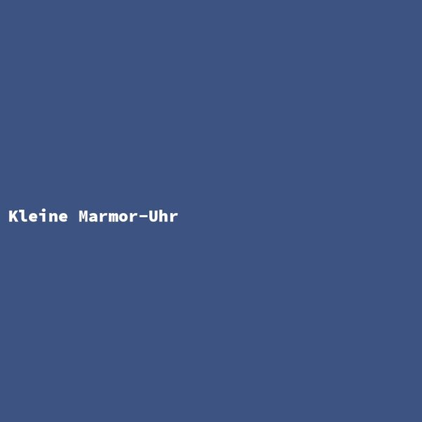 Kleine Marmor-Uhr