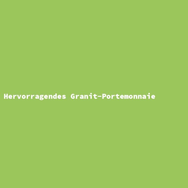 Hervorragendes Granit-Portemonnaie