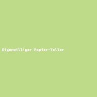Eigenwilliger Papier-Teller
