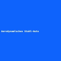 Aerodynamisches Stahl-Auto