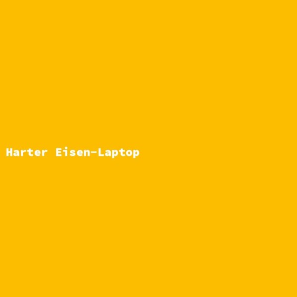 Harter Eisen-Laptop